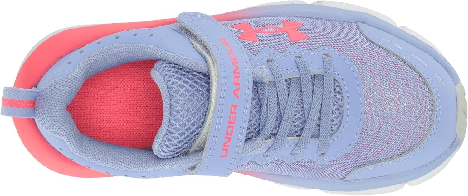 imageUnder Armour Girls Pre School Assert 10 Alternate Closure Sneaker500 Purple IceHalo GrayPink Shock