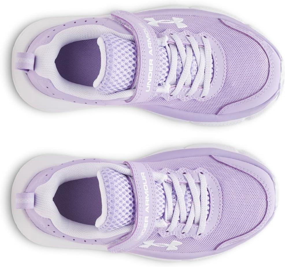 imageUnder Armour Girls Pre School Assert 10 Alternate Closure Sneaker538 TransparentSalt PurpleWhite
