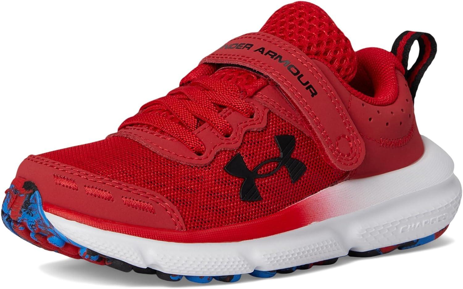 imageUnder Armour Girls Pre School Assert 10 Alternate Closure Sneaker602 RedBlue AtlantisBlack