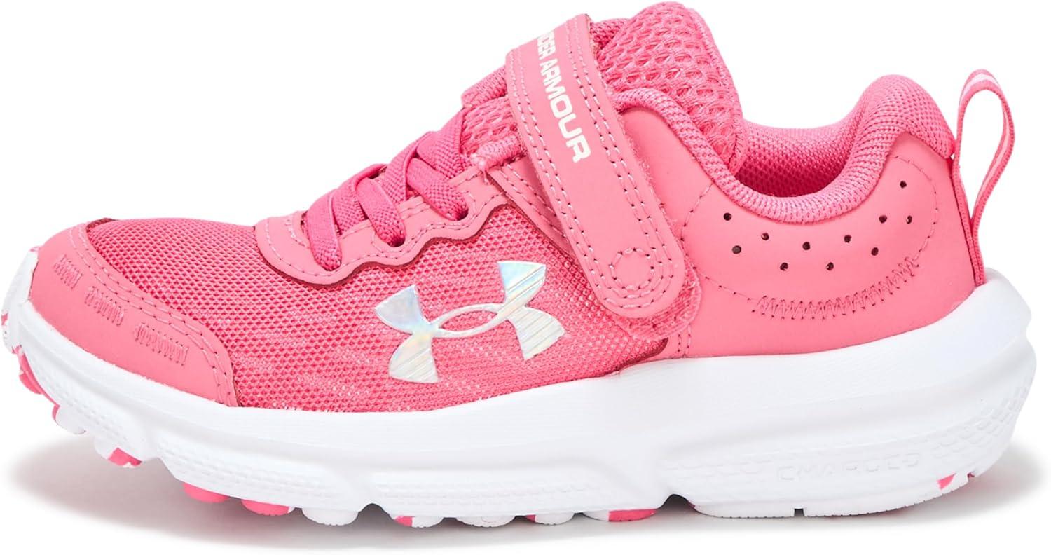 imageUnder Armour Girls Pre School Assert 10 Alternate Closure Sneaker672 Super PinkWhiteIridescent
