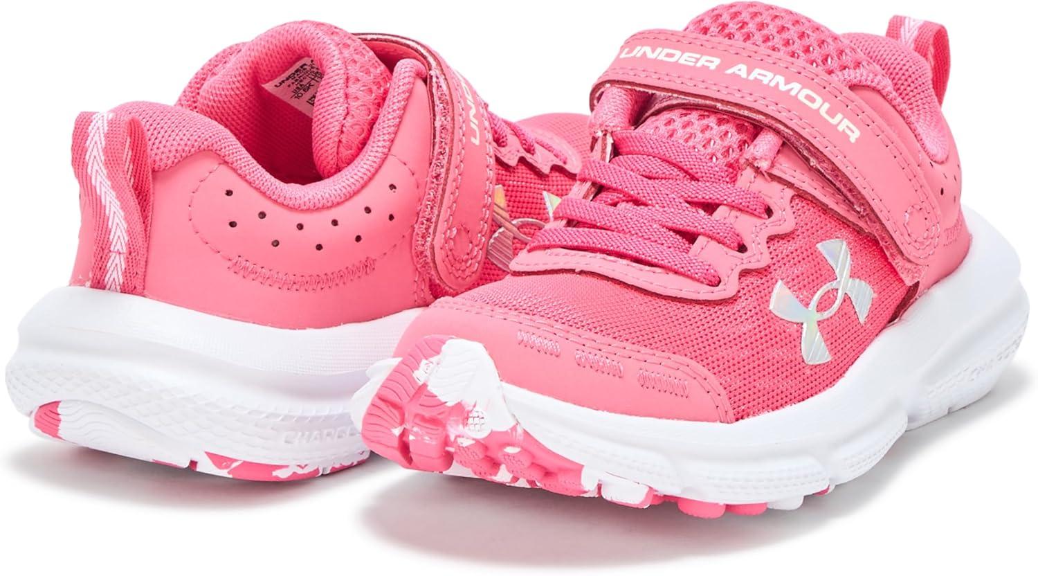imageUnder Armour Girls Pre School Assert 10 Alternate Closure Sneaker672 Super PinkWhiteIridescent
