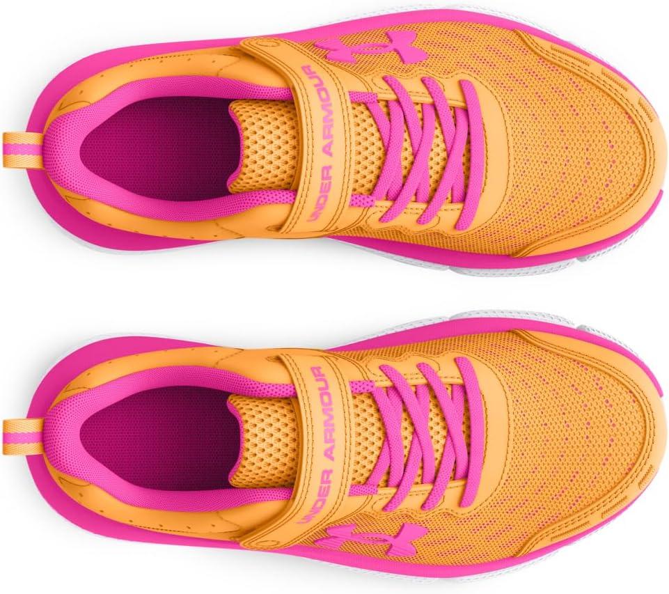 imageUnder Armour Girls Pre School Assert 10 Alternate Closure Sneaker800 Nova OrangeRebel PinkRebel Pink