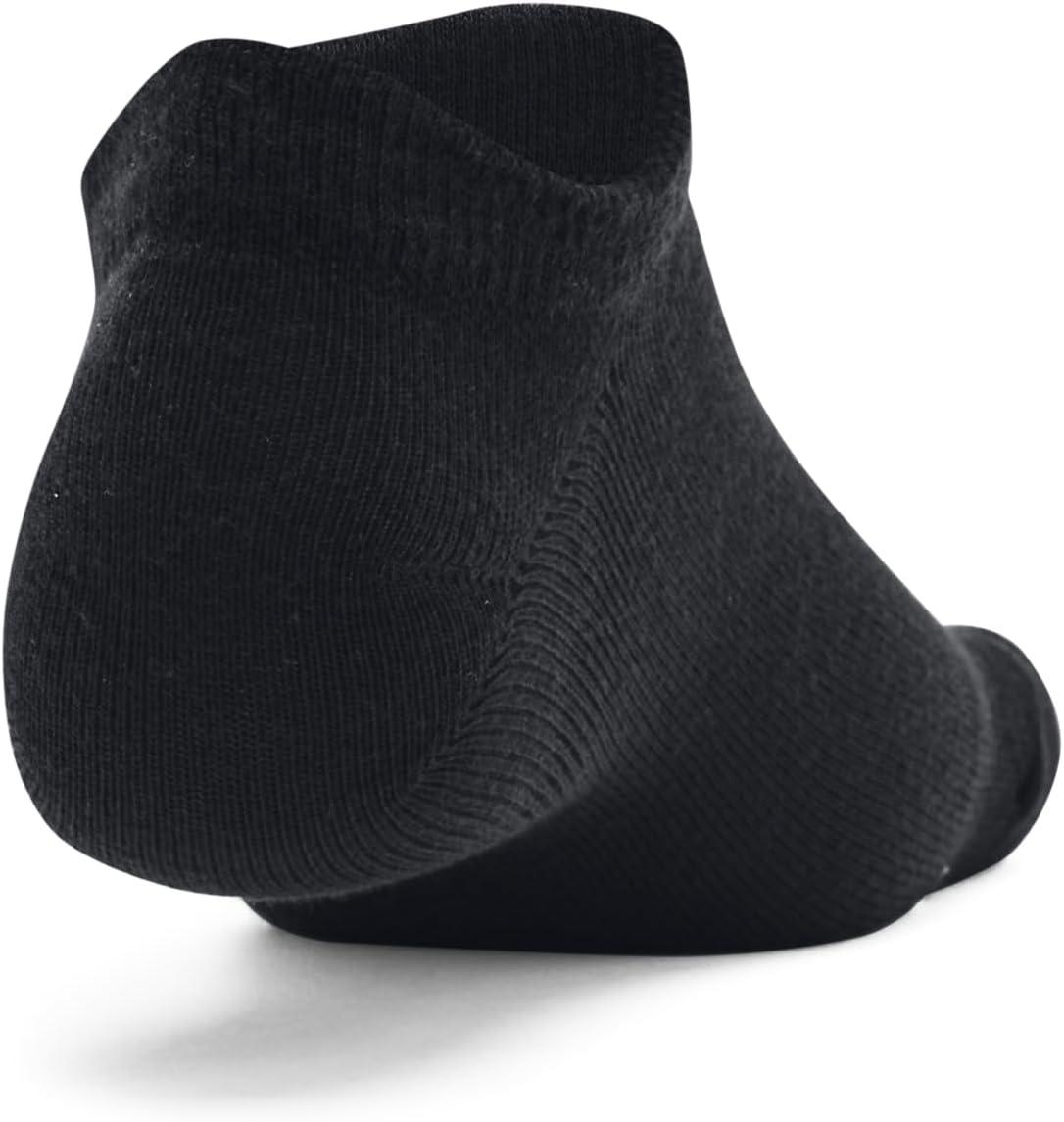 imageUnder Armour Kids Essential 20 Lightweight No Show Socks 6Pack002 Black  Black  Halo Gray