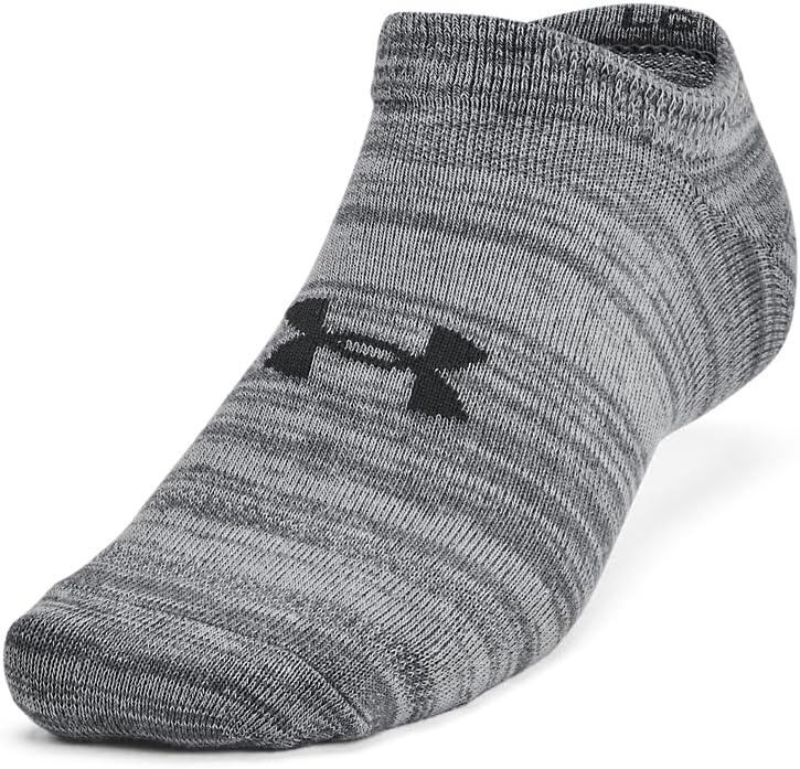 imageUnder Armour Kids Essential 20 Lightweight No Show Socks 6Pack025 Castlerock  Castlerock  Anthracite