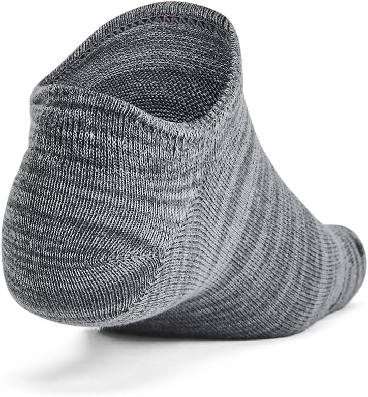 imageUnder Armour Kids Essential 20 Lightweight No Show Socks 6Pack025 Castlerock  Castlerock  Anthracite