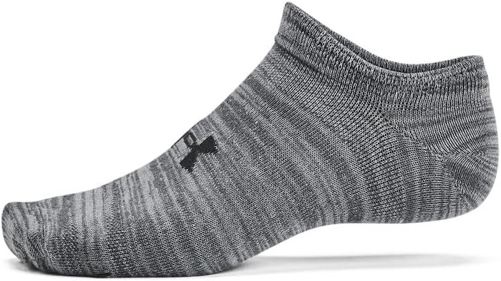 imageUnder Armour Kids Essential 20 Lightweight No Show Socks 6Pack025 Castlerock  Castlerock  Anthracite