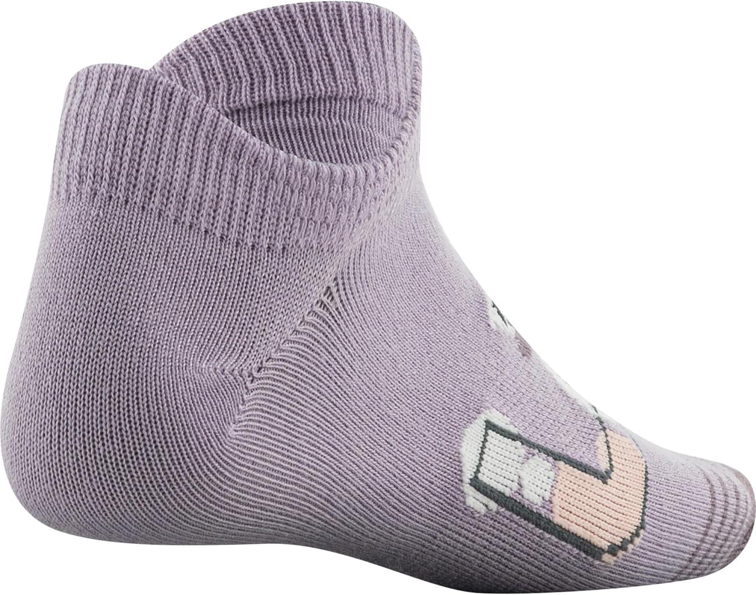 imageUnder Armour Kids Essential 20 Lightweight No Show Socks 6PackFresh Orchid Assorted