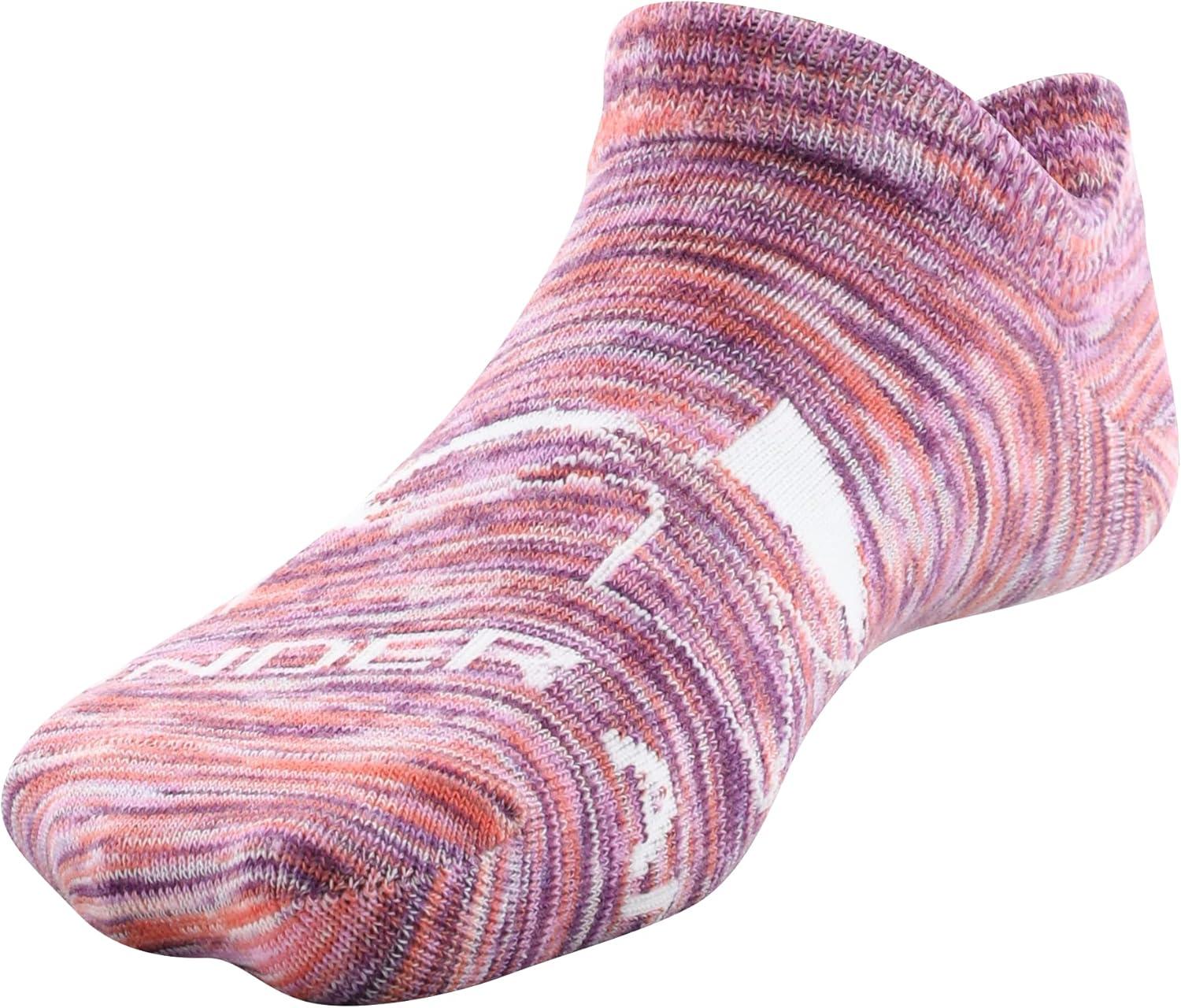 imageUnder Armour Kids Essential 20 Lightweight No Show Socks 6PackJellyfish Purple