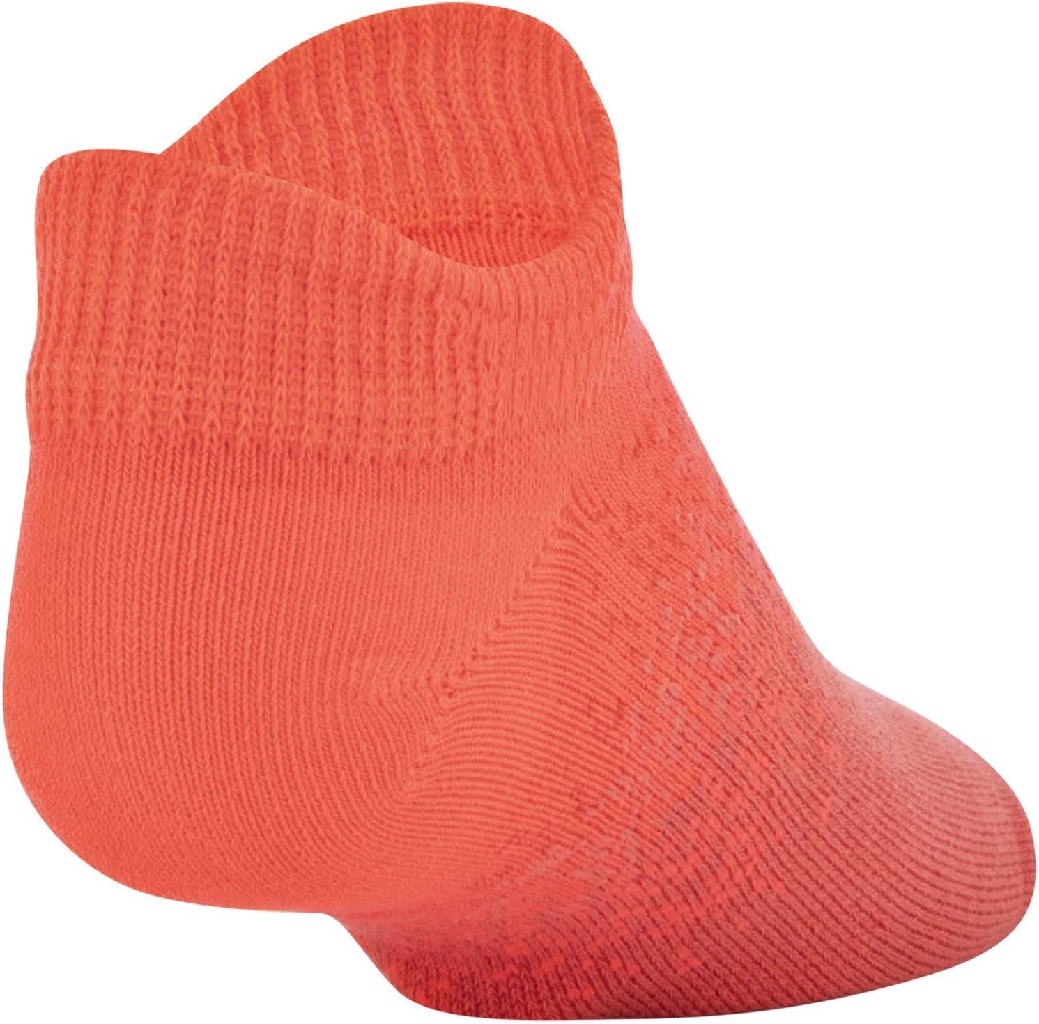 imageUnder Armour Kids Essential 20 Lightweight No Show Socks 6PackWhite Daiquiri Red Assorted