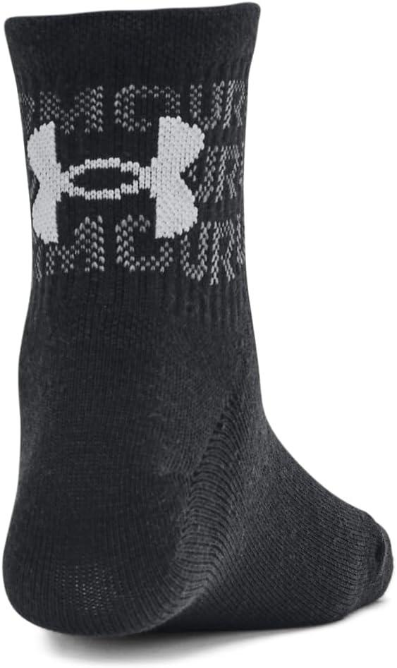 imageUnder Armour Kids Youth Essential Quarter Socks 6Pack001 Black  Black  Mod Gray
