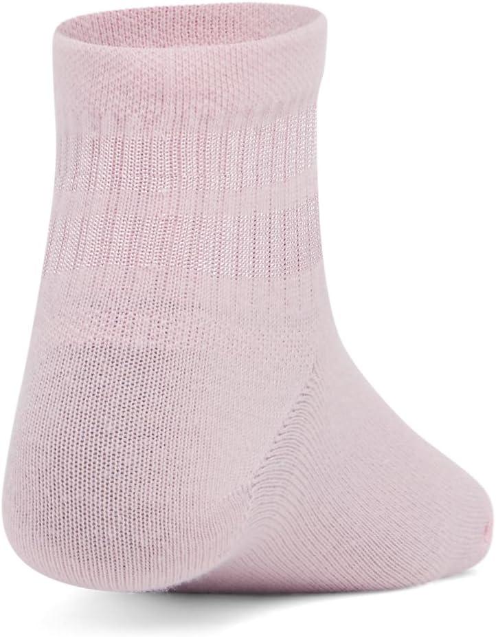 imageUnder Armour Kids Youth Essential Quarter Socks 6Pack647 Prime Pink  Sonic Yellow  Prime Pink