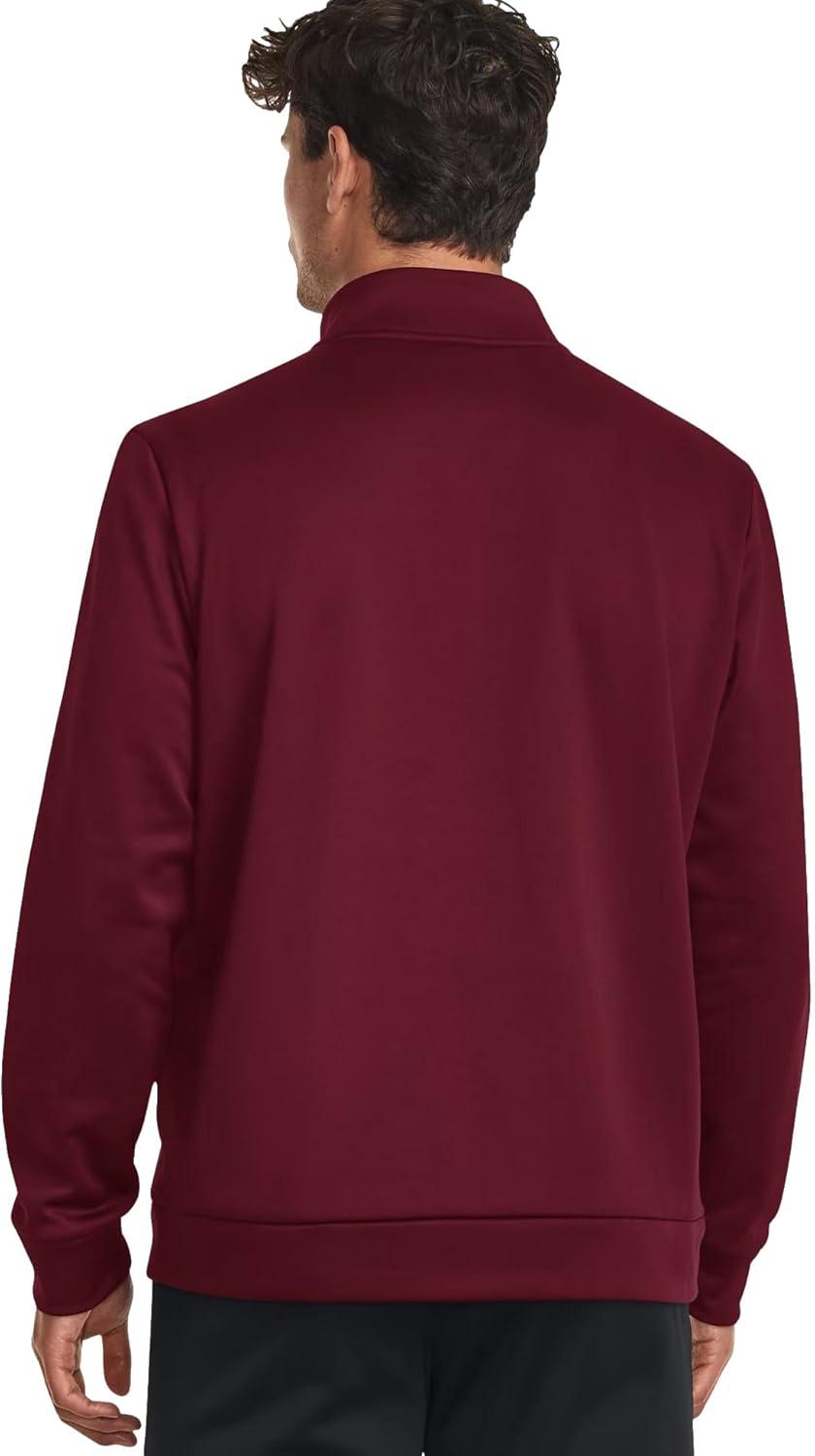 imageUnder Armour Mens Armourfleece 14 ZipCardninal RedBlack