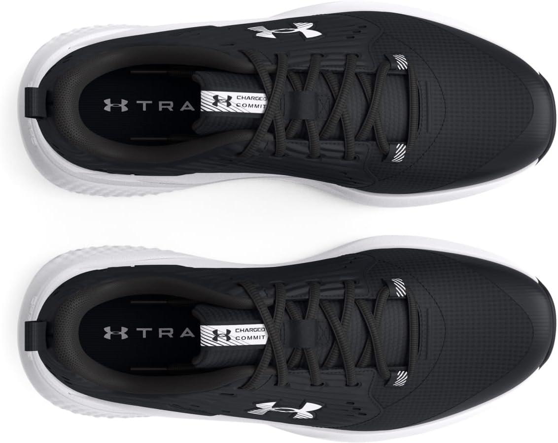imageUnder Armour Mens Charged Commit Trainer 4 SneakerBlackAnthraciteWhite