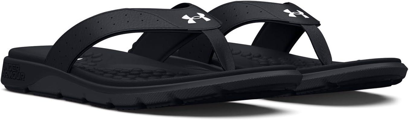 imageUnder Armour Mens Ignite Pro Flip Flop001 BlackBlackWhite