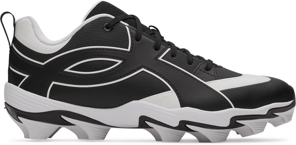 imageUnder Armour Mens Leadoff Icon Low Rm Baseball Cleats Sneaker001 BlackWhiteBlack