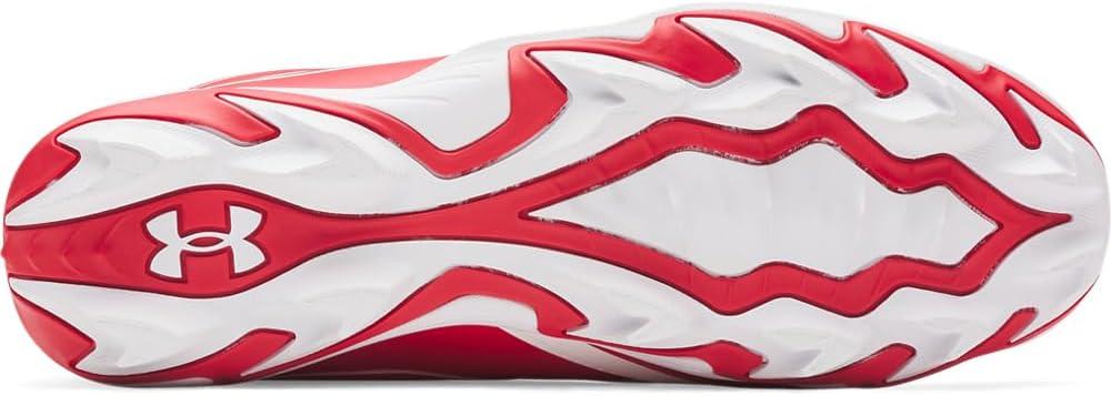imageUnder Armour Mens Leadoff Icon Low Rm Baseball Cleats Sneaker600 RedWhiteRed