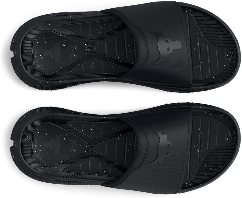 imageUnder Armour Mens Project Rock 3 Slide Sandals001 BlackBlackPitch Gray