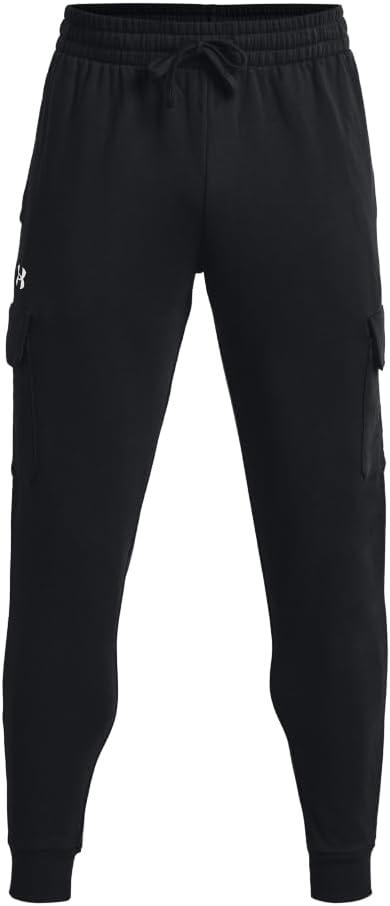 imageUnder Armour Mens Rival Fleece Cargo Jogger001 Black   White