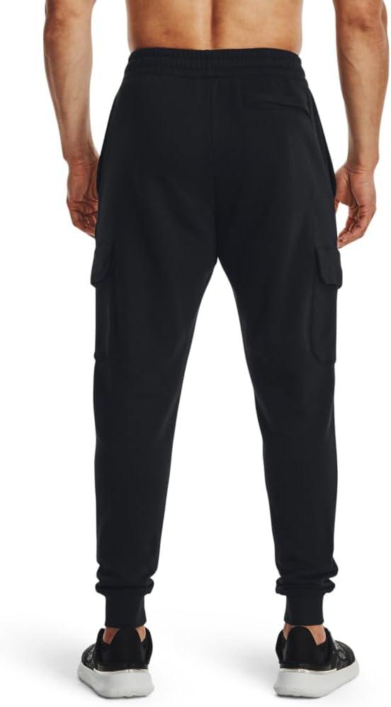 imageUnder Armour Mens Rival Fleece Cargo Jogger001 Black   White