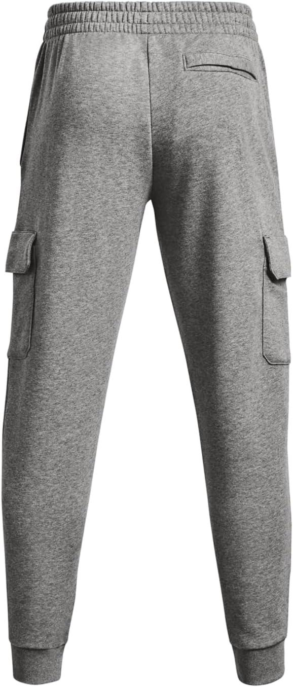 imageUnder Armour Mens Rival Fleece Cargo Jogger026 Castlerock Light Heather   White