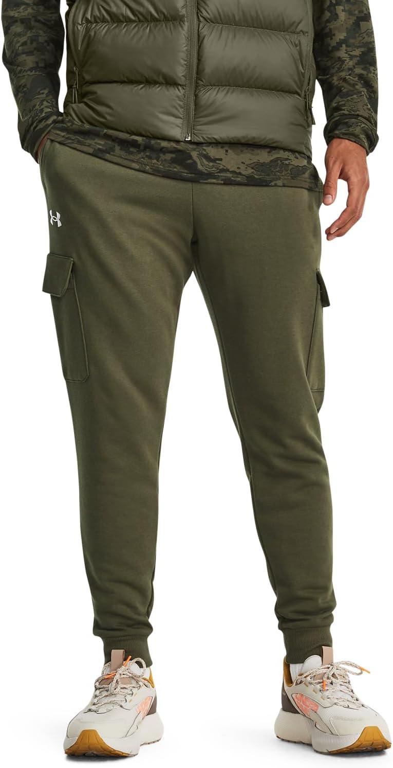 imageUnder Armour Mens Rival Fleece Cargo Jogger390 Marine Od Green   White