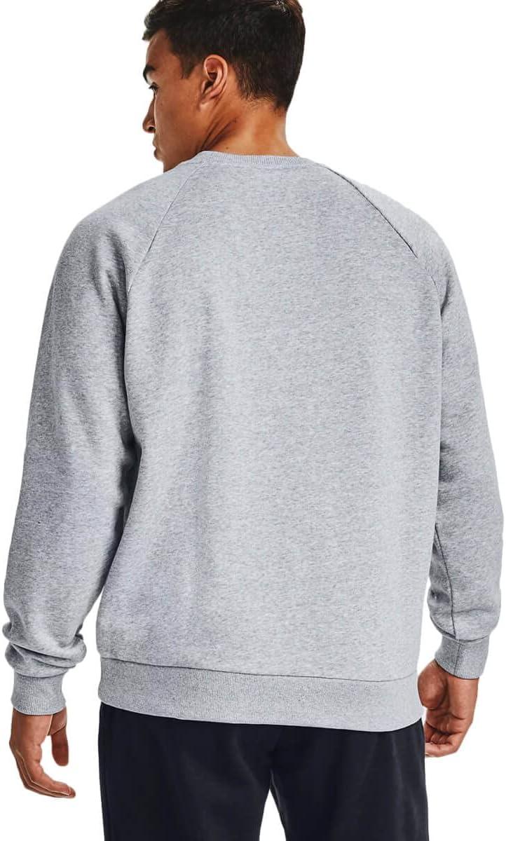 imageUnder Armour Mens Rival Fleece CrewMod Gray Light Heather 011Onyx White
