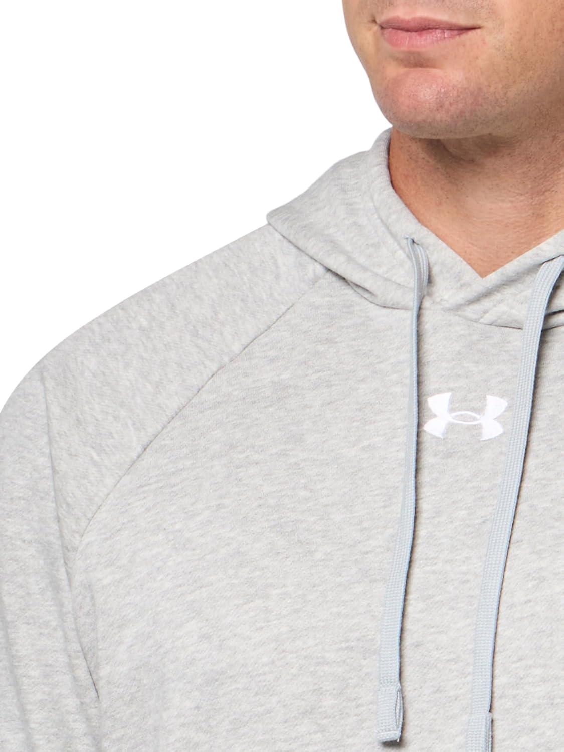 imageUnder Armour Mens Rival Fleece Hoodie013 Mod Gray Light Heather  White  White