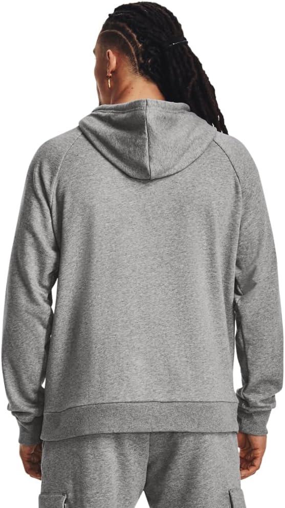 imageUnder Armour Mens Rival Fleece Hoodie025 Castlerock Light Heather   White