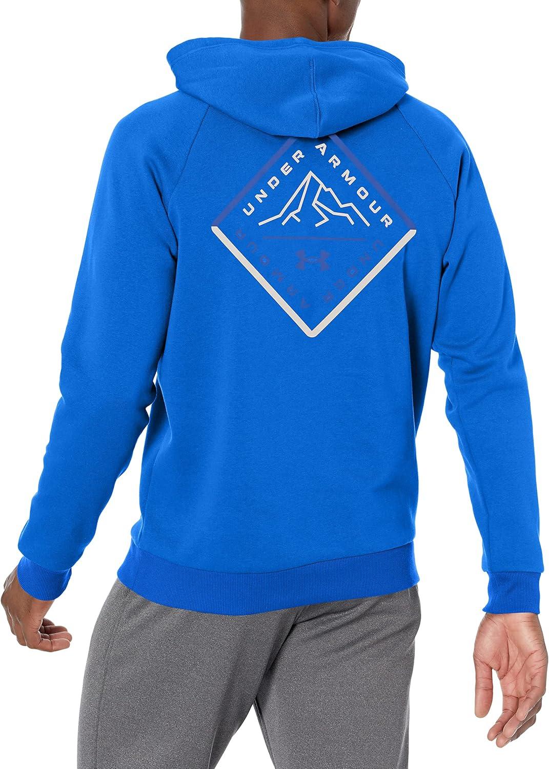 imageUnder Armour Mens Rival Fleece Hoodie486 Versa Blue   Bauhaus Blue