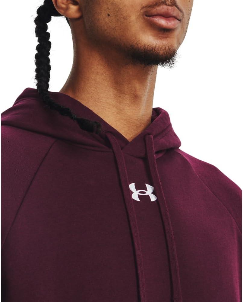 imageUnder Armour Mens Rival Fleece Hoodie600 Dark Maroon   Wham
