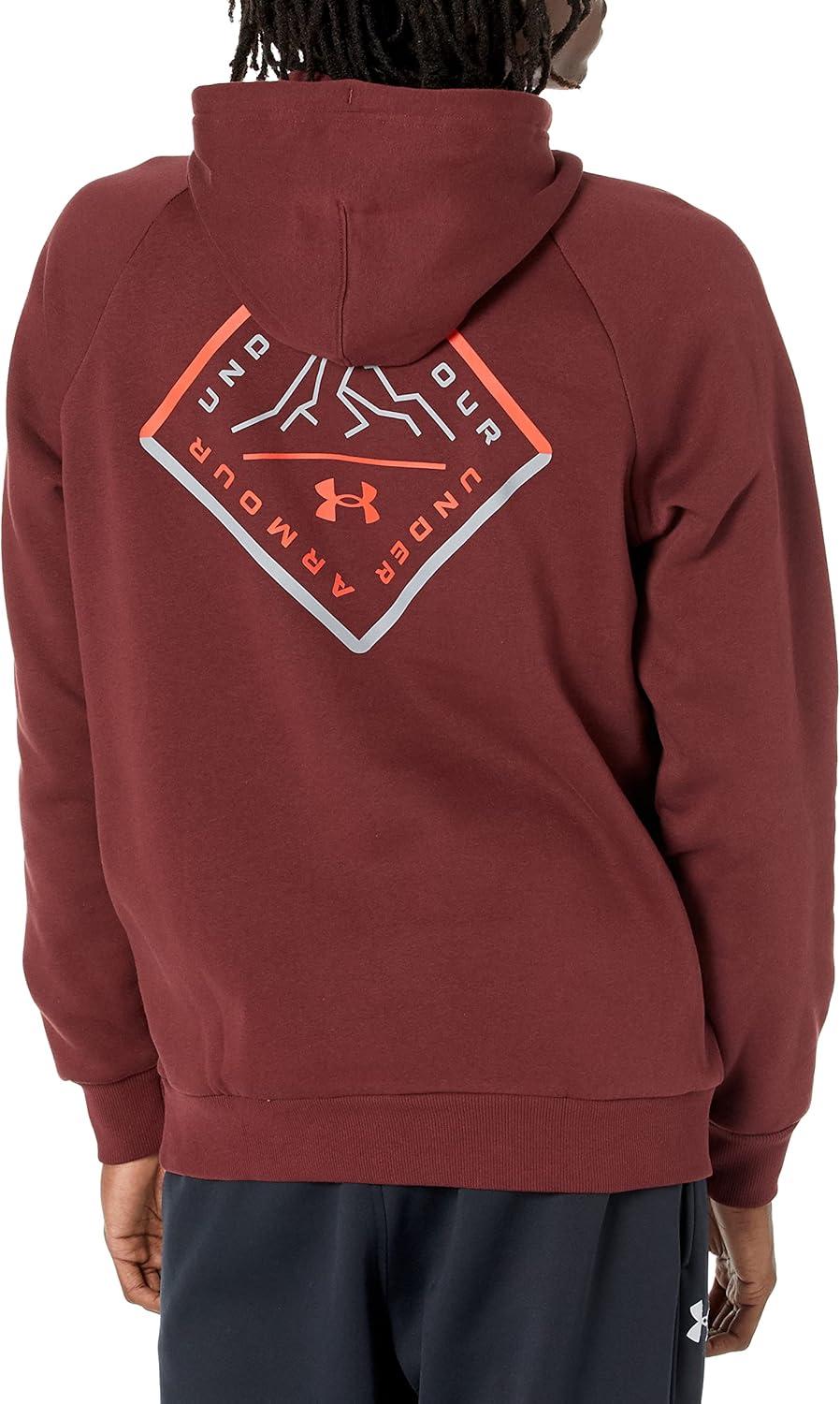 imageUnder Armour Mens Rival Fleece Hoodie690 Chestnut Red   Radio Red