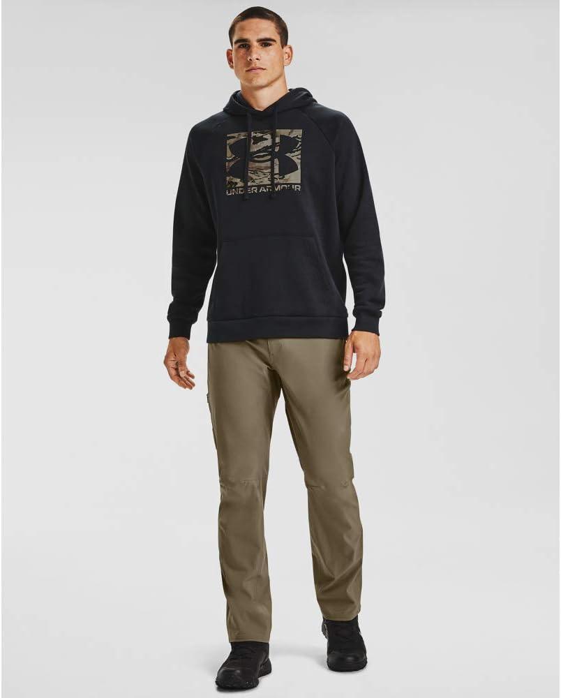 imageUnder Armour Mens Rival Fleece HoodieBlack 001Ua Barren Camo
