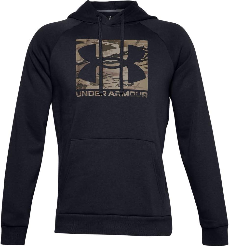 imageUnder Armour Mens Rival Fleece HoodieBlack 001Ua Barren Camo