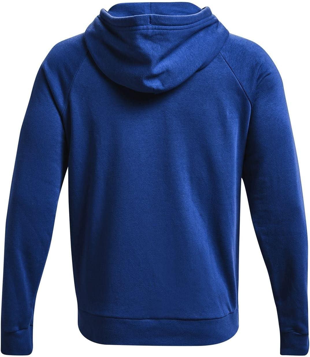 imageUnder Armour Mens Rival Fleece HoodieTech Blue 432Onyx White