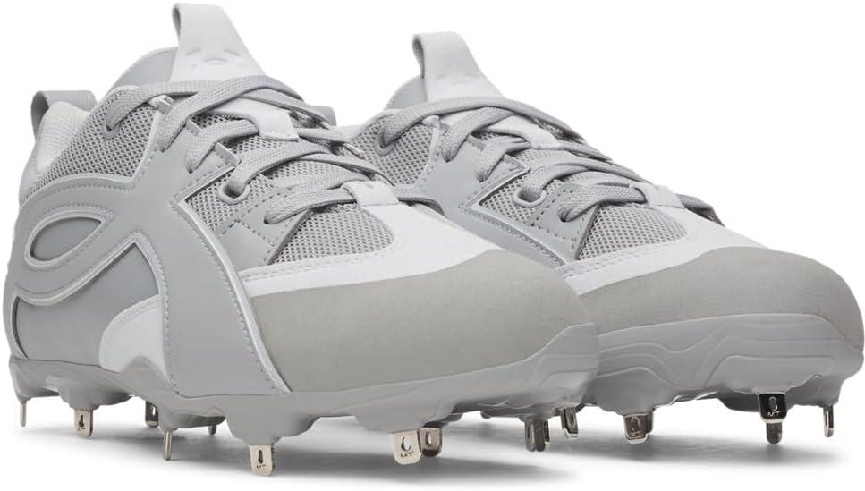 imageUnder Armour Mens Yard Icon Mt Baseball Cleats Sneaker075 Baseball GrayBaseball GrayHalo Gray