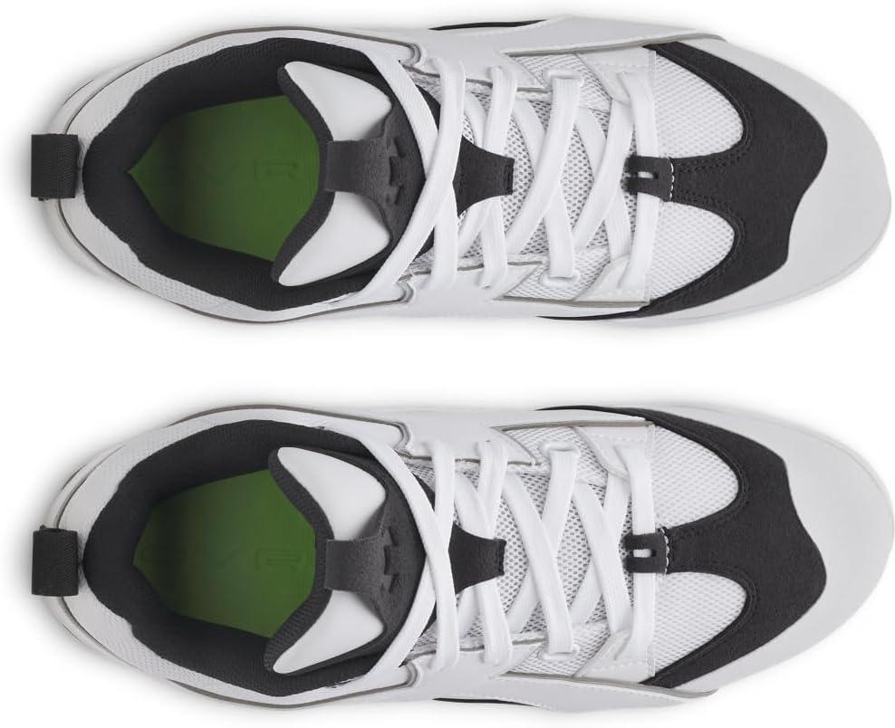 imageUnder Armour Mens Yard Icon Mt Baseball Cleats Sneaker100 WhiteWhiteBlack