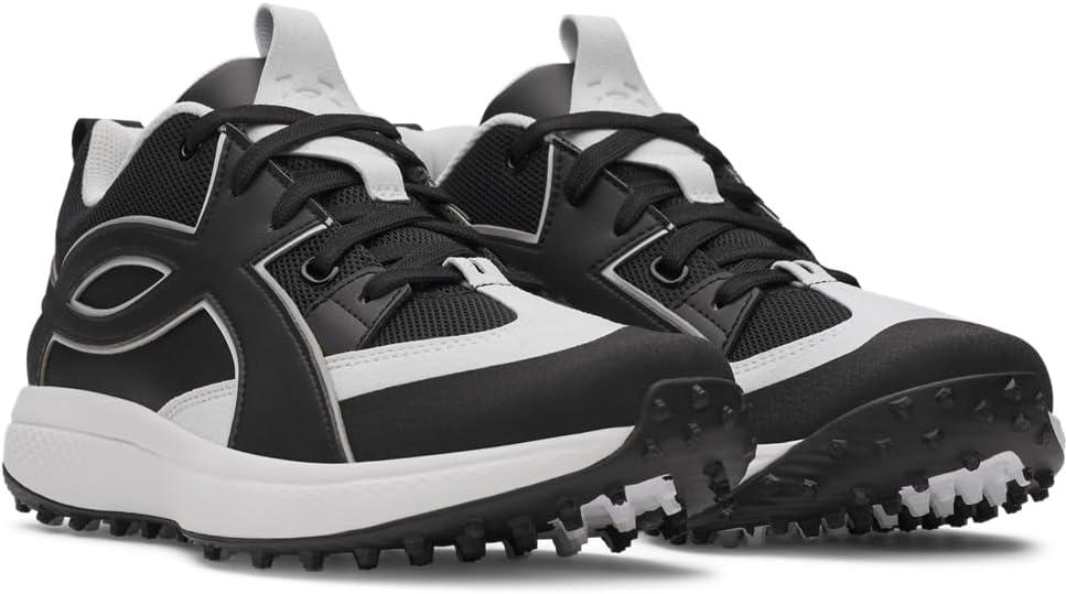 imageUnder Armour Mens Yard Icon Turf Baseball Cleats Sneaker001 BlackWhiteBlack