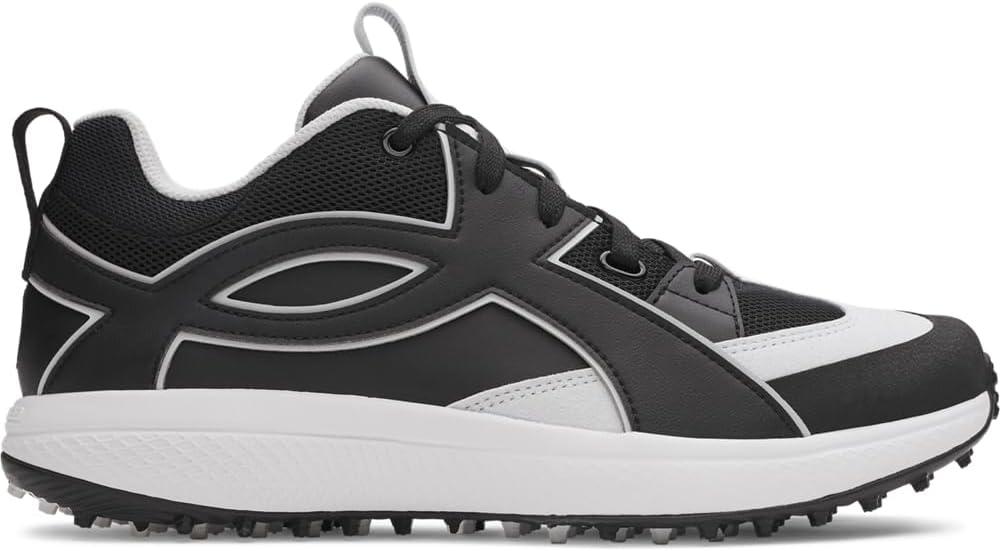 imageUnder Armour Mens Yard Icon Turf Baseball Cleats Sneaker001 BlackWhiteBlack