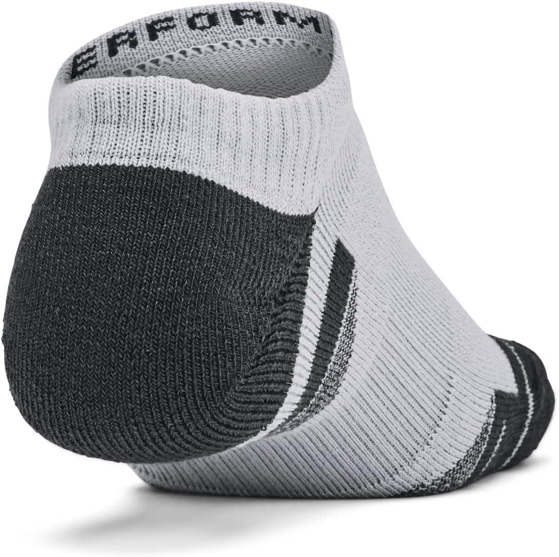 imageUnder Armour Training Cotton No Show Socks 6 PackMod Gray