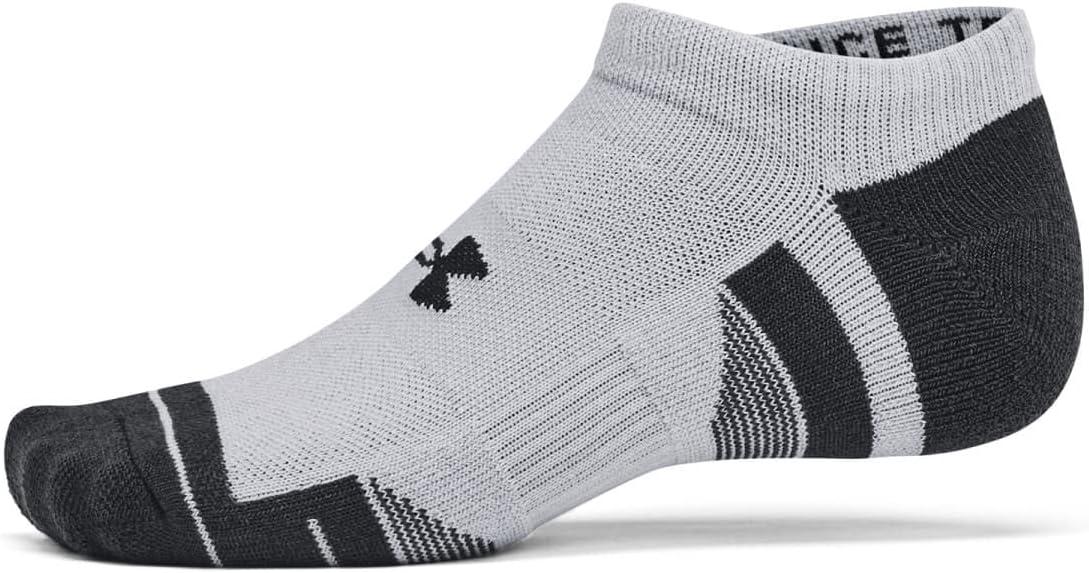 imageUnder Armour Training Cotton No Show Socks 6 PackMod Gray