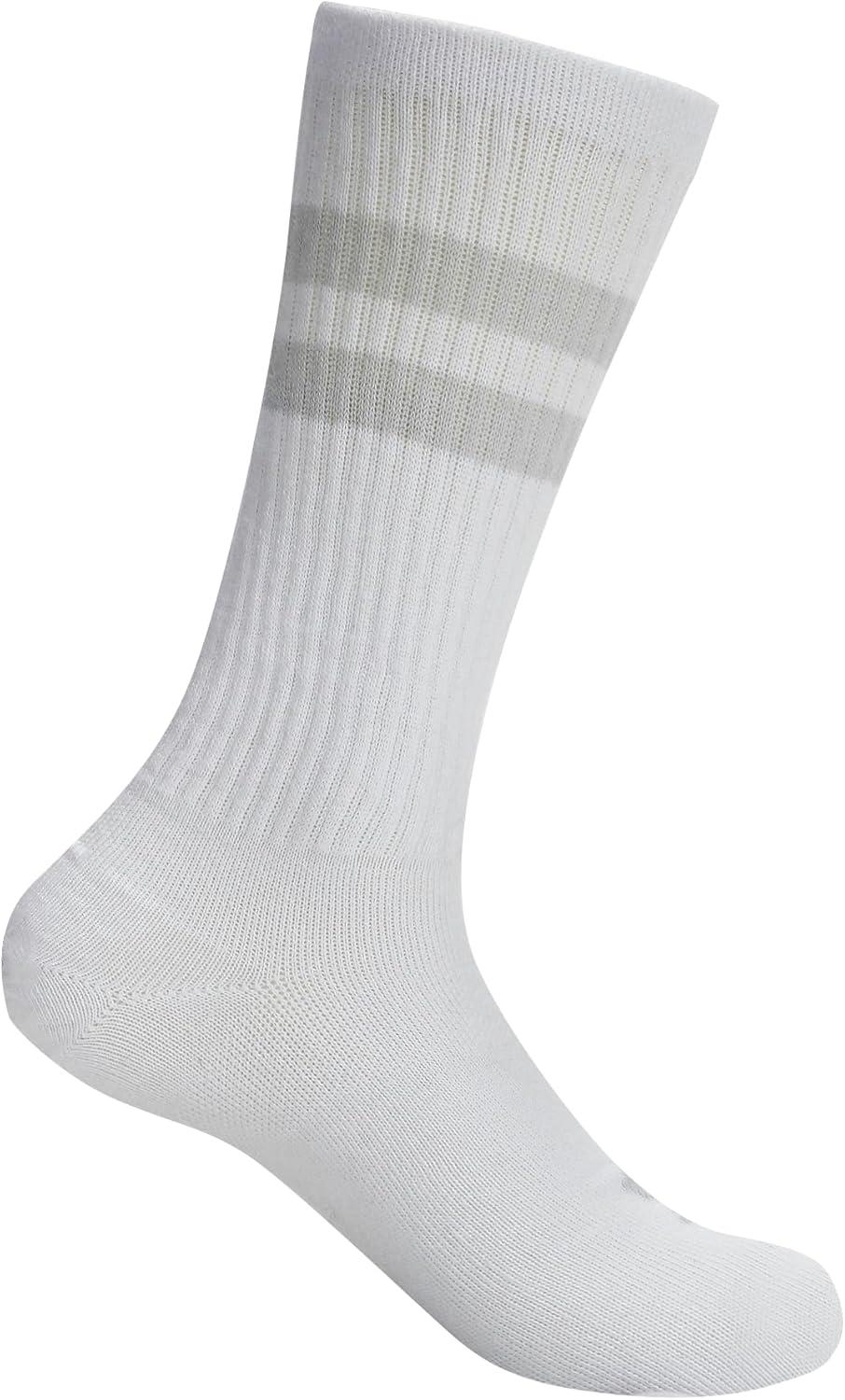 imageUnder Armour Unisex Adult Essential Crew Socks 6Pack100 White  White  Halo Gray