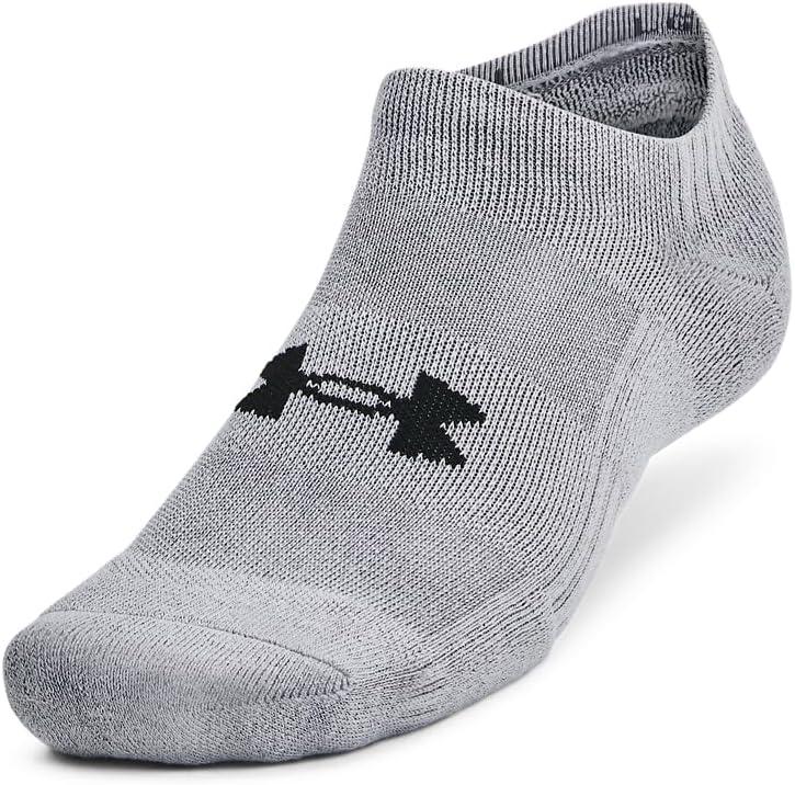 imageUnder Armour Unisex Adult Training Cotton No Show Socks 3Pack035 Steel  White  Black