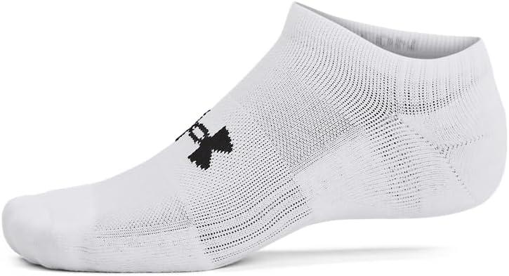 imageUnder Armour Unisex Adult Training Cotton No Show Socks 3Pack100 White  White  Black
