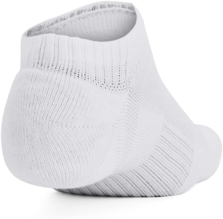 imageUnder Armour Unisex Adult Training Cotton No Show Socks 3Pack100 White  White  Black