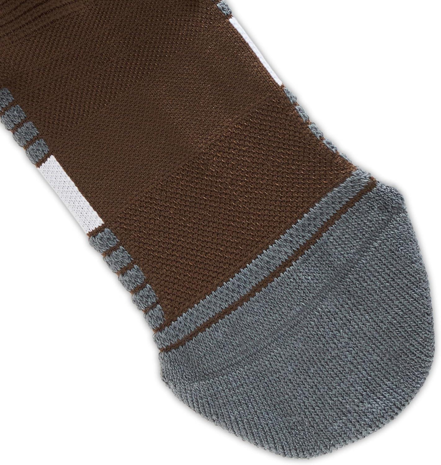 imageUnder Armour Unisex Magnetico Over the Calf Socks230 Gridiron Brown  Pitch Gray  White
