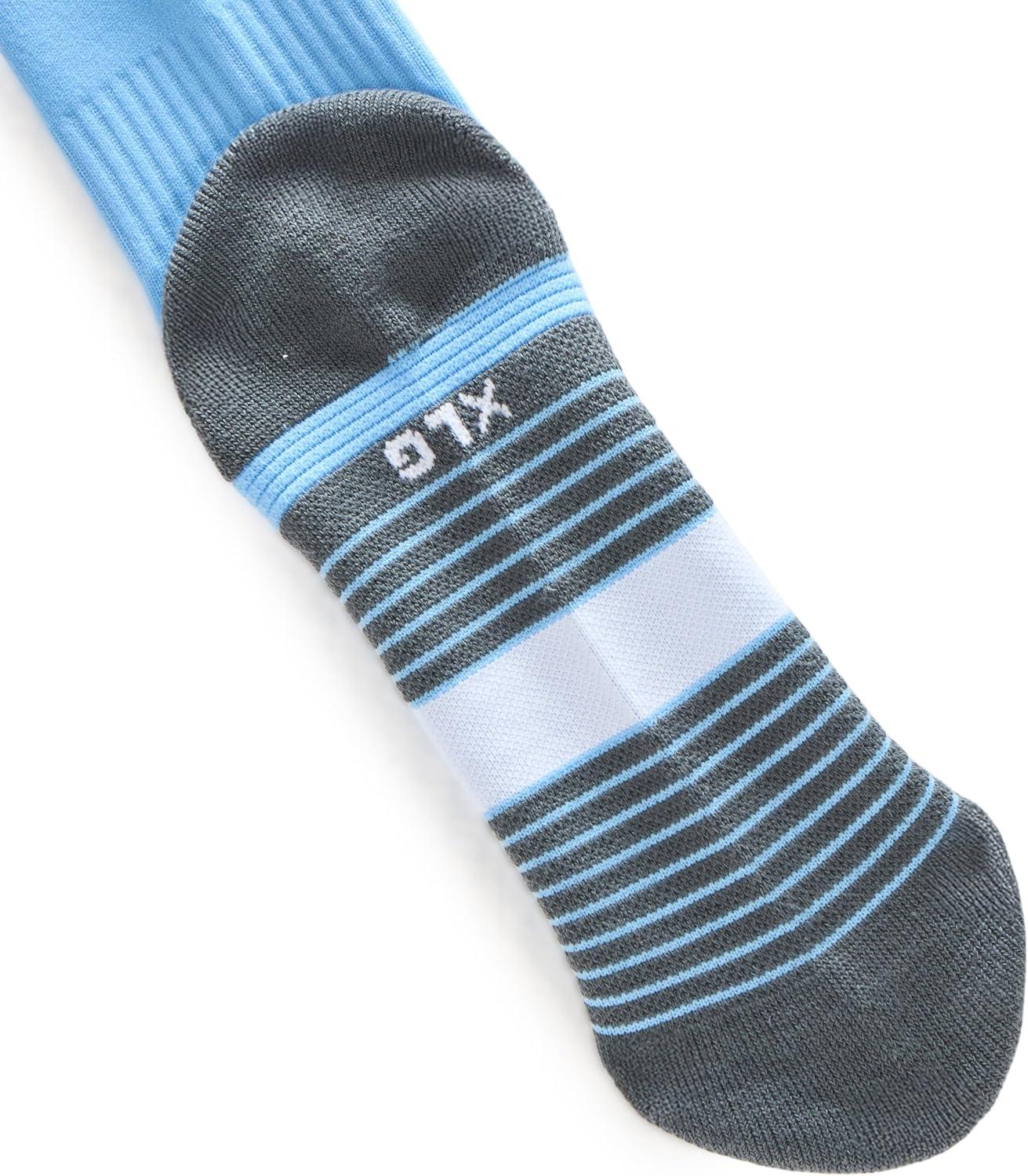 imageUnder Armour Unisex Magnetico Over the Calf Socks465 Horizon Blue  Pitch Gray  White