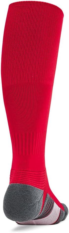 imageUnder Armour Unisex Magnetico Over the Calf Socks600 Red  Pitch Gray  White