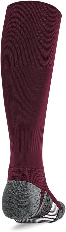 imageUnder Armour Unisex Magnetico Over the Calf Socks609 Maroon  Pitch Gray  White