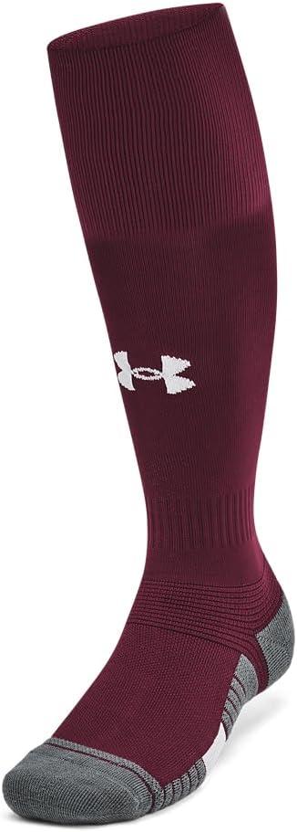imageUnder Armour Unisex Magnetico Over the Calf Socks609 Maroon  Pitch Gray  White