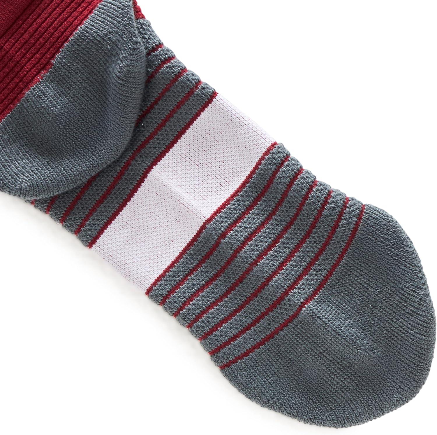 imageUnder Armour Unisex Magnetico Over the Calf Socks625 Cardinal  Pitch Gray  White